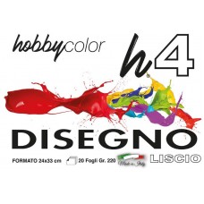HOBBY COLOR BLOCCO H4 24X33 20FF LISCIO DA 10